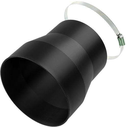 AERZETIX Kit d'adaptateur/réducteur pour conduit de ventilation Ø150-123 mm avec 1 collier de serrage renforcé Ø120-140 mm