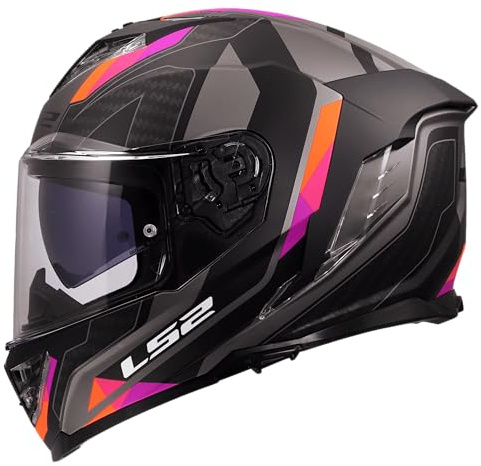 LS2, Integraler Motorradhelm STORM III SPORTY Grey Purple, S