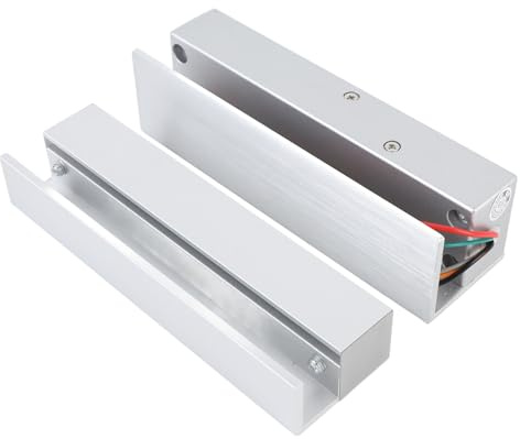 Ejoyous Serratura Elettrica per Porta in Vetro Lega di Alluminio Chiusura Elettronica con Chiavistello DC 12V Ritardo Fail Safe 0 3 6 Secondi per Controllo Accessi Porte in Vetro Aperte a Sinistra