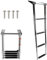 Amarine made Boat Ladder, 4 Step Telescoping Swim Marine Boat Ladder Stainless with Built in Handle
