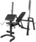 GORILLA SPORTS® Hantelbank - Multifunktion, mit Ablage, Verstellbare Höhe und Neigungswinkel, Curlpult, bis 280kg Belastbar, Schwarz/Weiß - Trainingsbank, Kraftstation, Bankdrücken, Schrägbank
