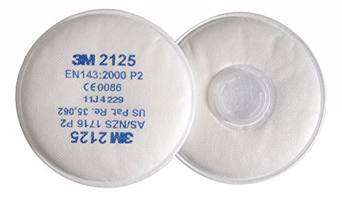 3M 2125 Filtro antiparticolato per particelle solide e liquide, tipo P2R (confezione da 10)