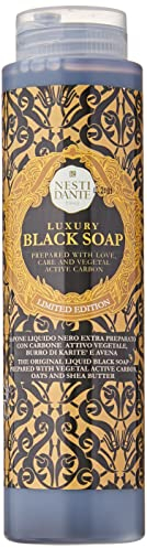 Nesti Dante Shower Gel Luxury Black Soap mit Aktivkohle, 300 ml