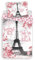 No 6 Paris Bettwäsche, Motiv: Eiffelturm, Rosen, Bettbezug aus Baumwolle