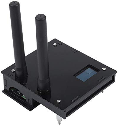 Modulo Hotspot MMDVM, stazione radio Spot Duplex Hotspot con antenna SMA Supporto OLED integrato DMR, P25, D-Star per (Nero)