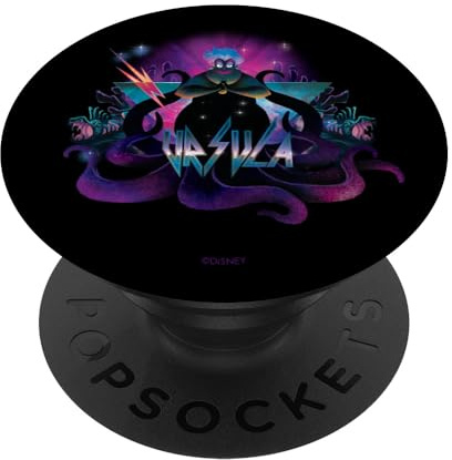 Disney Villains Ursula 90s Rock Band Neon PopSockets Klebender PopGrip