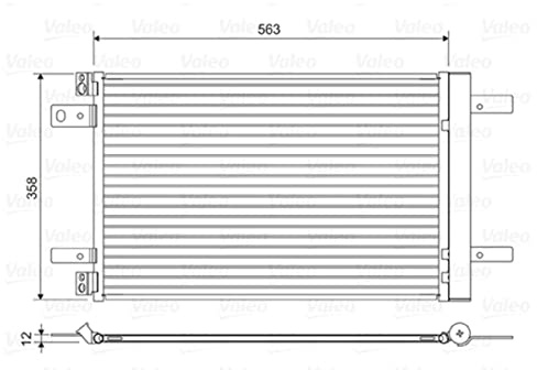 Valeo Kondensator, Klimaanlage 822550 | Kompatibel mit: CITROËN BERLINGO, BERLINGO Kasten/Großraumlimousine, C4 GRAND PICASSO II, C4 PICASSO II, C4 SPACETOURER