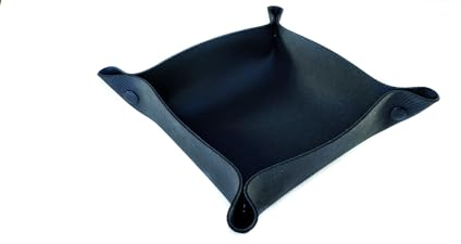 PLAYMATS Würfeltablett für Tabletop-Spiele und RPG - Warhammmer, Das Lied von EIS und Feuer, Age of Sigmar, Star Wars: Armada - Schwarz