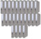 OFFICER PRODUCTS 24er Pack Ordner Grau DIN A4/50 mm/Papier Pappe/Kunststoffbezug PP Schlitzordner Büroordner Pappordner Aktenordner Metall Kantenschutz