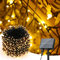 PhilzOps Guirlande Lumineuse Exterieur Solaire, 50M 500 LED Noel Lumineuse Solaire 8 Modes Etanche Lumière Lampe Décoratives pour Noel Jardin Patio Arbres Clôture Mariage Terrasse Maison, Blanc Chaud