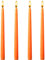 10 inch Taper Candles-Set of 4 Tapered Candle, Tall Candlesticks,Dripless and Smokeless,Home Dinner Candle, Party, Wedding, Halloween, Christmas Candles (Orange, 10inch)