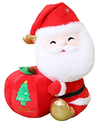 LICHENGTAI Weihnachten Plüschtier Süßes Weihnachtsmann Kuscheltiere Stofftiere Weihnachtsmann Puppe Figur Spielzeug Weihnachten Ornament Dekoration Plüschtiere für Jungen Mädchen Kinder