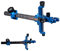 SHARROW Bogenschießen Visiere Compound Bogenvisier 9 Zoll Bogen Visier Carbon Stange Aluminium Einstellbar Zielvisier für Compound Bögen Wettbewerb RH/LH (Blau, Rechte Hand)