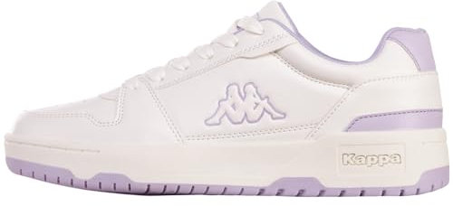 Kappa Codice Stile: 243405 Coda Low Unisex, Scarpe da Ginnastica Adulto, Bianco Lilla, 41 EU