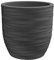 Tecnokit Nicoli Rhea Elegance Pot en résine rotative pour intérieur et extérieur, résistant aux UV, jardinière à bol diamètre 30 cm et 40 cm (Ø 30 x 30 h, anthracite)