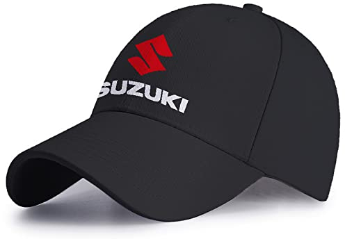 Herren Trucker Cap, SU.ZU.KI Truckercap, Classic Verstellbare Leicht Running Einheitsgröße Basecap für Erwachsenen -Black||57-59cm