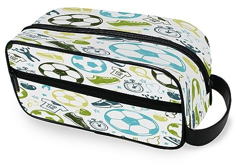 Trousse de toilette portable pour sport, ballon de football, sac de voyage, trousse de toilette multifonction, trousse de maquillage, sac de rangement pour femmes, hommes, garçons et filles,