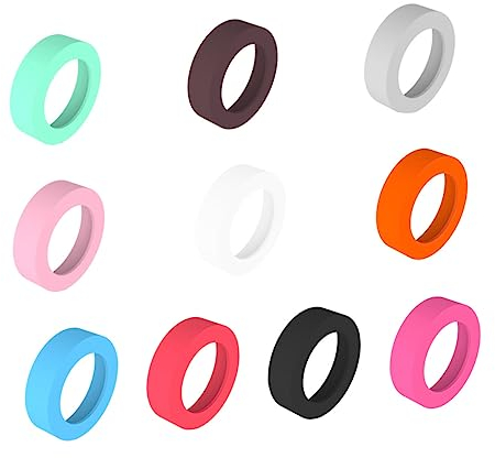 BESTonZON 10pièces Protège-Bouteille Silicone Rond Résistant Chaleur Housses Antidérapantes pour Bouteilles Et Tasses Socle De Protection Mixte