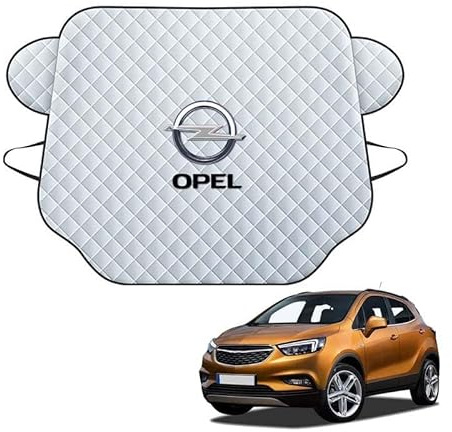 BAUFAS Auto-Frontscheibenabdeckung, geeignet für Opel Adam 2012-2019-Schnee-, Wind-, Frost- und Blattschutz,M