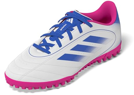 Adidas Unisex-Kids Goletto IX Turf Soccer, White/Bright Royal/Team Shock Pink, 11