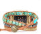 Juaupepo Bracelet de montre bohème en pierre naturelle colorée compatible avec Fitbit Versa 4/Versa 3/Sense 2/Sense, bracelet en jaspe naturel coloré pour homme et femme, Versa 4-S, tissé à la main,