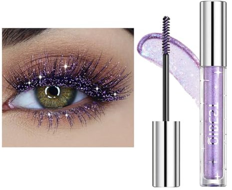 Sugeru Bunt Mascara, Wimperntusche Wasserfest, Langlebige Volumizing Curling Verlängerung Personalisiert Ultradicke Wischfeste Mascara Augen Make-Up für Weihnachten, Halloween, Partys (Q3, Standard)