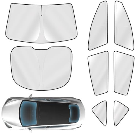 Sonnenschutz Kompatibler Tesla Model Y, Auto Sonnenschutz, Geeignet für Tesla Modell Y, Datenschutz, UV-Schutz, Warmes Pad Tesla Camping Privacy Curtains