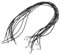Lodoot 450 * 2mm black necklace rope rubber rope 10 Pcs Necklace Rope Cord Rubber Black Jewelry Making with Lobster Clasp for Bracelet Making Accessory for Girl
