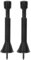 sourcing map Door Stop, 2Pcs Adjustable 3 to 4-11/16 - Spring Steel Door Stopper, Flexible Door Stoppers for Bottom of Door with Rubber Bumper Tips (Black)