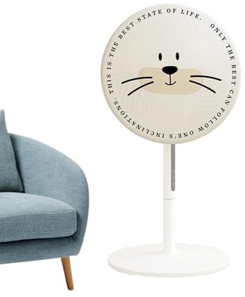 Xinhuju Pedestal Fan Cover | Cute Cat Design Washable Pedestal Fan Dustproof Cover - Home Fan Safety Dust Cover, Round Electric Fan Guard Dust Covers, Washable Pedestal Fan Dustproof Cover