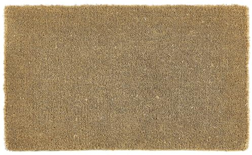 My Mat Plain Coir, Perfect for Indoor and Outdoor Use, Large Welcome Mat for Front Door, Entryway and Patio 45x75cm
