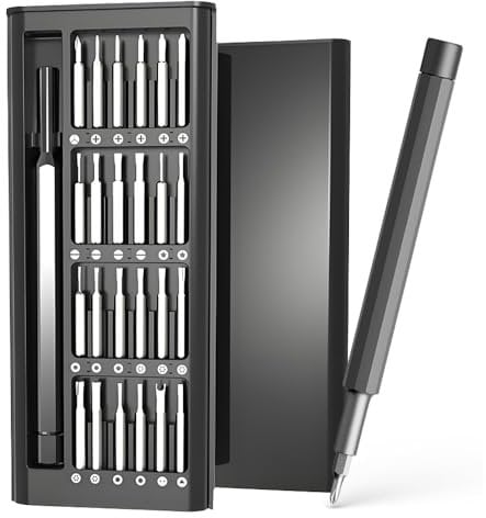 Precision Screwdriver Set, 48 in 1 Mini Screwdriver Set, Magnetic Repair Tool Kit for iPhone Ring Doorbell Xbox Switch Camera Laptop Watch Etc(Black)