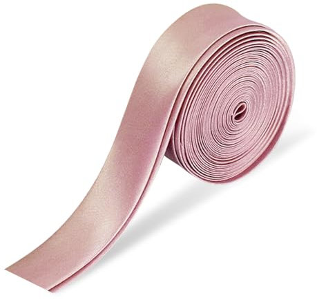 Bieiyhe Doppelt Gefaltetes Schrägband 10m X 20mm,Twillband,Einfassband zum Nähen,Textilband,Einseitiges Satinband Zum Nähen,Schrägband Quilten,Köperband,Nahtband,Schrägband Basteln,Wimpelband