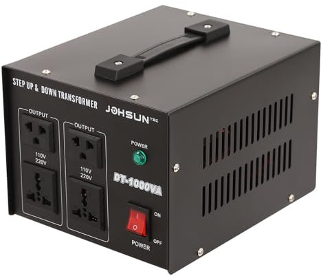 Transformador Con Núcleo Fusibles,Convertidor Elevador/Bajador Estabilizador de Voltaje Automático Ca 110 V 220 V (800 W)