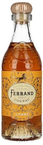 COGNAC FERRAND - Ambre - 40% Alcool - Origine : Poitou-Charentes - Notes de pomme, amande & poire - A déguster en digestif - 70 cl
