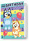 Danilo Promotions LTD Bluey - Biglietto di auguri per compleanno, effetto 3D, lenticolare, fantastico biglietto per tutte le occasioni