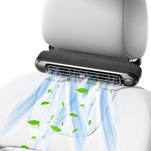 Ventilaor De Enfriamiento Para Automóvil,Ventilaor De Reposacabezas De Coche Con 3 Velocidades De Viento,Ventilador Portátil Para Coche,Ventilador Para Asiento De Coche Para Coche