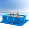 Tapete rectangular para piscina, lona plegable fácil de limpiar, cubierta de suelo impermeable duradera para piscinas, ideal para piscinas infantiles, protege la superficie, accesorios de piscina al