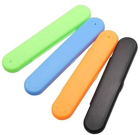 BESTYASH 4 Set Spazzole per Lingua Acciaio Inossidabile Strumenti per Combattere Alito Adatti Uomini Donne e Adolescenti con Scatola Stoccaggio Inclusa