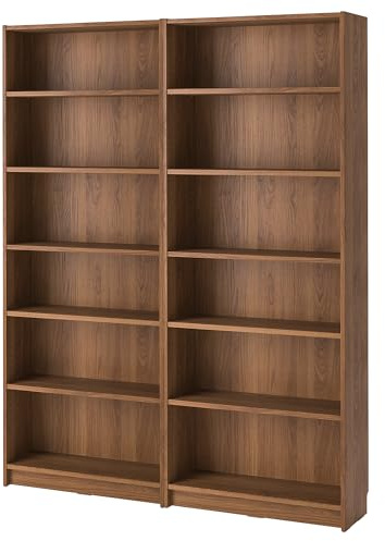 ProTuning BILLY Bücherregal Kombination, Braun Walnuss-Effekt, 160x28x202cm