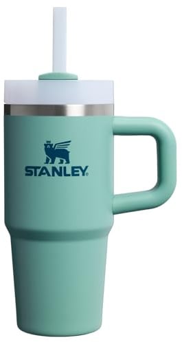 STANLEY - 14 oz Tumbler with Handle and Straw, 3-Position FlowState Lid, Travel-Friendly, Insulated Stainless Steel Cup, BPA-Free, Spring Green