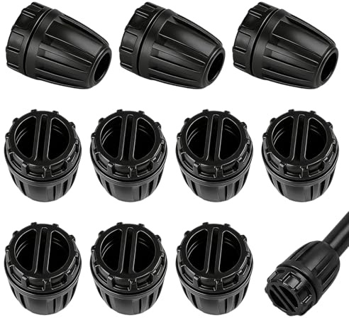 Ztolbriy Adaptateur Bouchons D'Irrigation - Lot de 10 Pièces, Connecteur de Tuyau d'Irrigation pour Tuyaux 1/2 (13/16 mm) - Bouchons d'Extrémité pour Système d'Arrosage Micro ou Goutte-à-Goutte