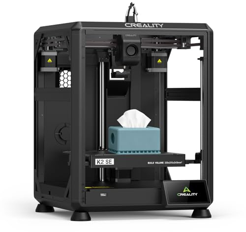Creality K2 SE 3D Drucker 2026, 500 mm/s Hochgeschwindigkeitsdruck, Direktantriebsextruder, intelligente Auto-Nivellierung, Vollmetall-Rahmen, 220 × 215 × 245 mm Druckvolumen