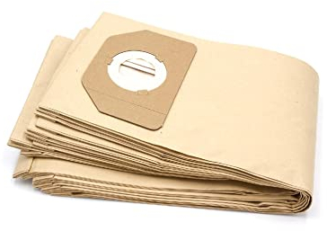 vhbw 10x Staubsaugerbeutel kompatibel mit Fakir/Nilco IC 314, IC 315 Staubsauger - Papier, braun