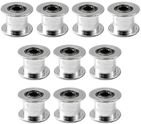 idler pulley 16 teeth zahnriemenscheibe 3mm bohrung umlenkrollen für seile 6mm 3D Drucker Zahnriemen Rolle Packung mit 10
