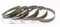 Lot de 5 lames de scie à ruban M42 HSS bimétallique 1735 x 13 x 0,9 mm avec 10/14 dpp