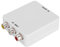Wendry AV to RF, AV to RF mini video converter, driverless adapter, TV signal selector for TV, VHS video recorder, DVD recorder, etc. (67.25 MHz 61.25 MHz)