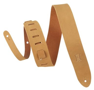 Levy's Leathers M12OH-V2-Tan Gitarrengurt aus Wildleder, 5,1 cm, Hellbraun