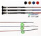 Fleck - Dressurgerte Gerte Reitgerte Carbon Ultraleicht (110 cm, Wein/Rot)