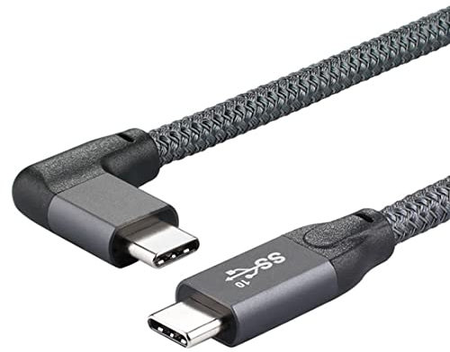 CY - Cable USB C 3.1 Gen2 de 10 Gbps, cable USB tipo C macho a macho, cable de datos de audio y vídeo